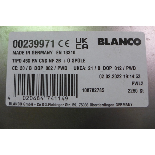 3080 -  Islay 1 Bowl Stainless Steel Sink 500x860  Original RRP £99.17 inc VAT * This lot is subject to VAT