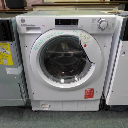 3093 - Hoover  Integrated Washing Machine (8kg) Model: HBWS-48D2E-80 H820xW600xD525  Original RRP £340.83 i... 