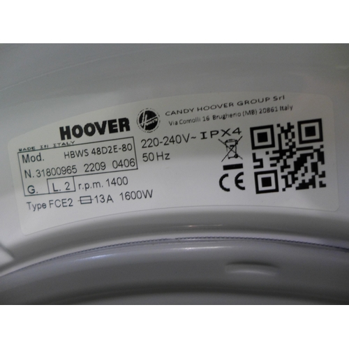 3093 - Hoover  Integrated Washing Machine (8kg) Model: HBWS-48D2E-80 H820xW600xD525  Original RRP £340.83 i... 