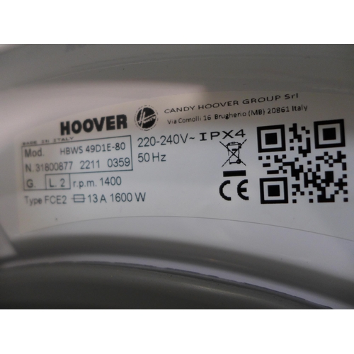 3102 - Hoover  Integrated Washing Machine (9kg) Model: HBWS-49D1E-80 H820xW600xD525  Original RRP £365.83 i... 