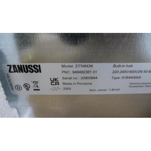 3115 - Zanussi H Hob2Hood Induction Hob Model: ZITN643K 44xW590xD520  Original RRP £249.17 inc VAT * This l... 