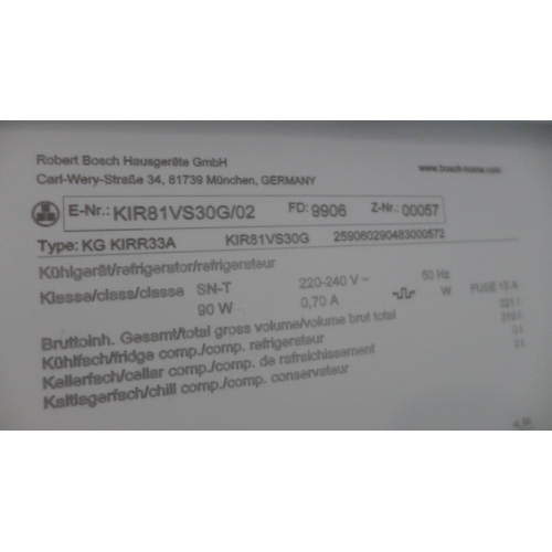 3119 - Bosch  Integrated Fridge Model: KIR81VS30G H1772xW541xD545  Original RRP £665.84 inc VAT * This lot ... 