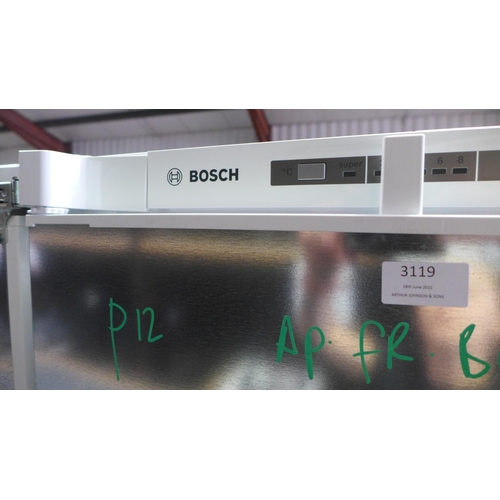 3119 - Bosch  Integrated Fridge Model: KIR81VS30G H1772xW541xD545  Original RRP £665.84 inc VAT * This lot ... 