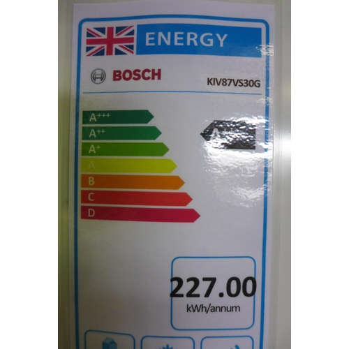 3121 - Bosch  Integrated 70/30 Fridge Freezer Model: KIV87VS30G H1772xW541xD545  Original RRP £657.50 inc V... 