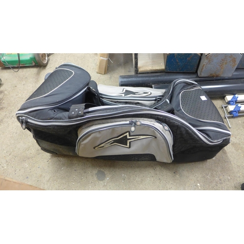 2076 - Large 1.3M Motor cross Alpine stars trolley kitbag