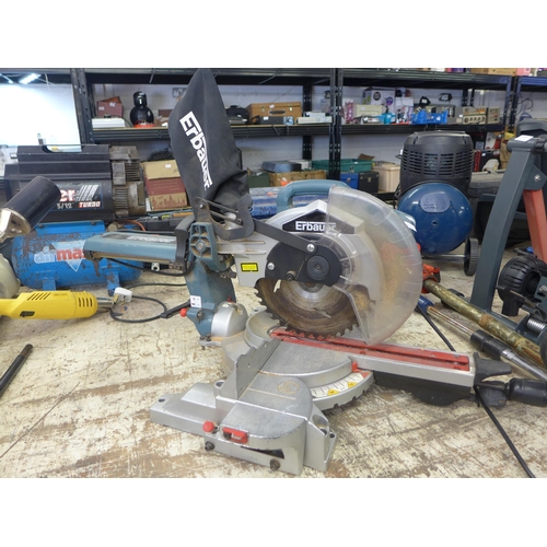 2105 - Erbauer 240v tilting sliding compound mitre saw