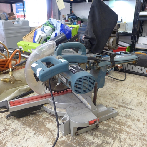 2105 - Erbauer 240v tilting sliding compound mitre saw