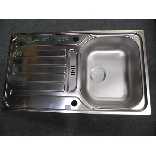 3176 - Andros 1.0 Bowl RVS Stainless Steel 500x1000  Original RRP £207.50 inc VAT * This lot is subject to ... 