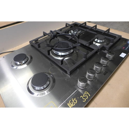 3183 - AEG  5 Burner Gas Hob - Model: HGB75301UM Stainless Steel H41xW745xD515  Original RRP £705 inc VAT *... 