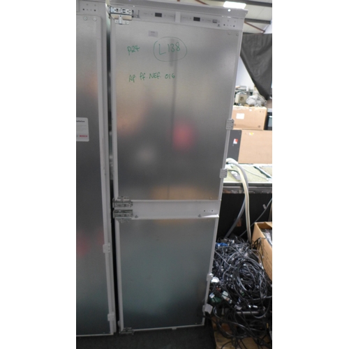 3193 - Neff  50/50 Integrated Fridge Freezer Model: KI7853D30G Frost Free H1772xW558xD545  Original RRP £87... 