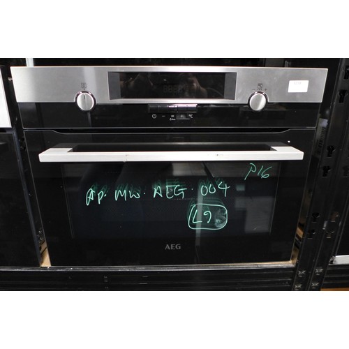 3238 - AEG  Compact Combi Microwave Model: KMK561000M H455xW594xD567  Original RRP £549.17 inc VAT * This l... 