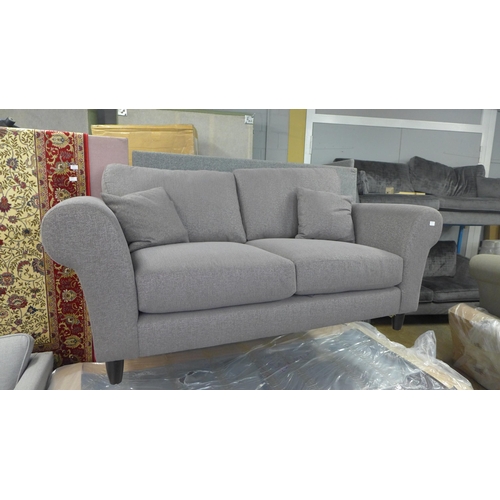 1513 - An Emma valdez ash upholstered two and three seater sofas