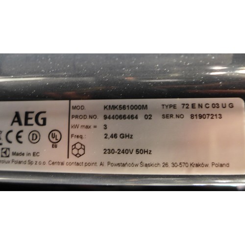 3238 - AEG  Compact Combi Microwave Model: KMK561000M H455xW594xD567  Original RRP £549.17 inc VAT * This l... 