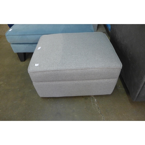 1540 - A grey flecked small cushion top footstool