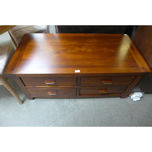 1689 - A cherrywood four drawer rectangular coffee table