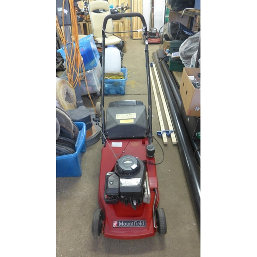 2327 - Mountfield petrol lawnmower with collector - W