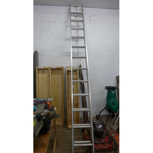 2354 - 12 rung double aluminium ladder