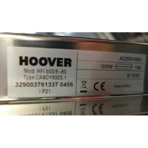 3037 - Hoover  Fully Integrated Dishwasher (Slimline) Model: HFI550/E-80 H820xW445xD540  Original RRP £315.... 