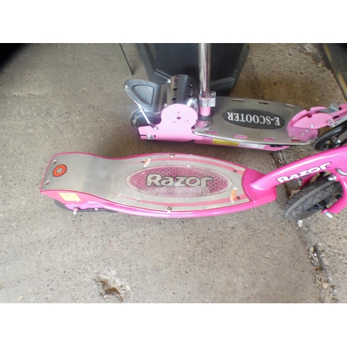 2147 - An E-scooter with charger and Razor electric scooter (Police Repossession)