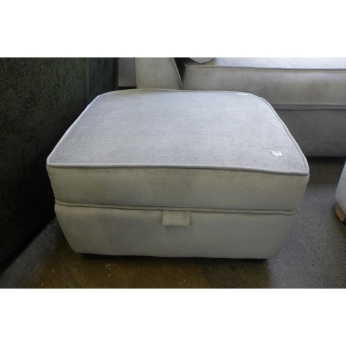 1490 - A Halley Dolce aluminium small ottoman footstool