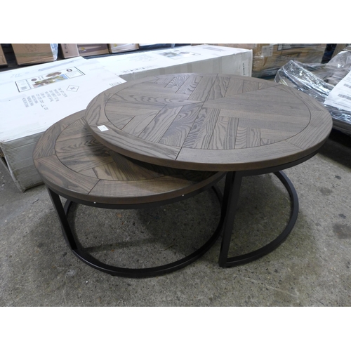 3130 - Rio Weathered Nest of Two Coffee Table (4111-34)  Original RRP £324.91 + VAT  * This lot is subject ... 