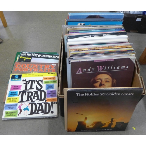 1159 - A box of compilation LP records, mainly rock n roll **PLEASE NOTE THIS LOT IS NOT ELIGIBLE FOR POSTI... 