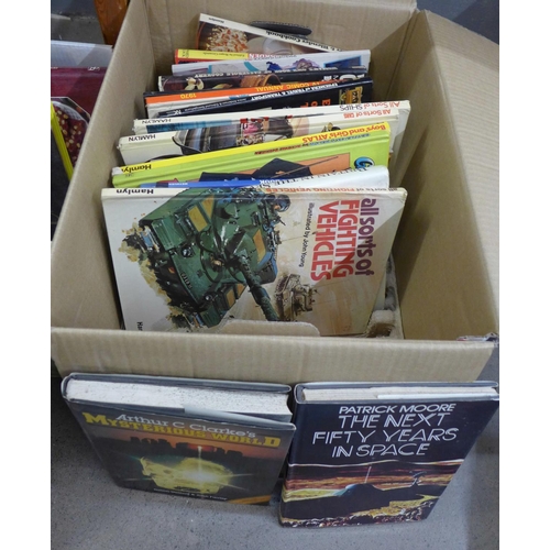 1160 - Three boxes of books, military, antiques and collectables, magazines, etc. **PLEASE NOTE THIS LOT IS... 