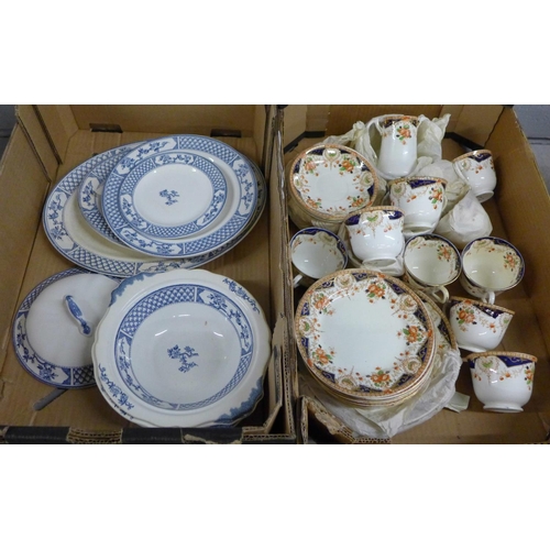 1174 - A twelve piece tea service and a box containing plates and a vegetable dish **PLEASE NOTE THIS LOT I... 