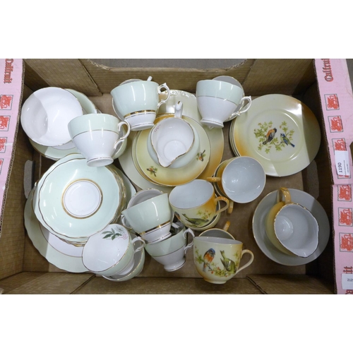 1190 - A Victorian china tea set and a Colclough tea set **PLEASE NOTE THIS LOT IS NOT ELIGIBLE FOR POSTING... 