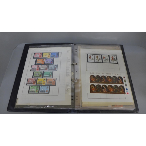 694 - Stamps; assorted album including Canada Centennial issue, Gibraltar Definitive Series 1970, Eire, un... 