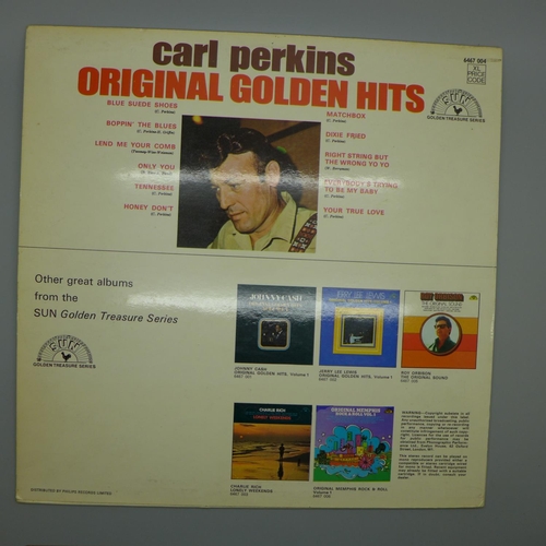 703 - Rock n Roll; a Carl Perkins signed LP