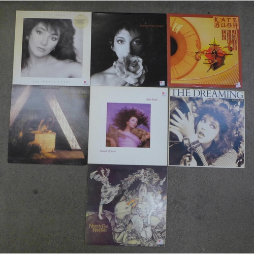 716 - Seven Kate Bush LP records