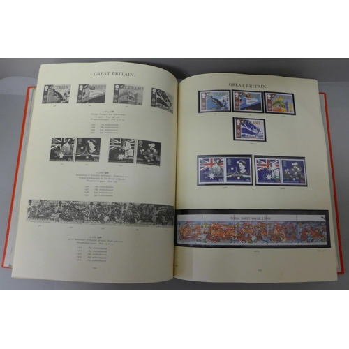 721 - Stamps; The Windsor loose-leaf album of Great Britain mint stamps