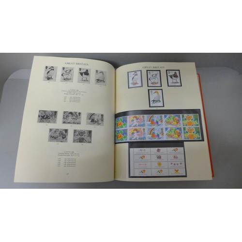 721 - Stamps; The Windsor loose-leaf album of Great Britain mint stamps