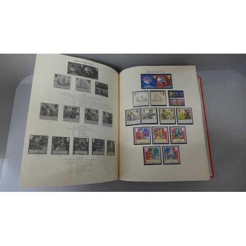 721 - Stamps; The Windsor loose-leaf album of Great Britain mint stamps