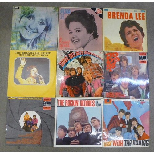 731 - Fourteen 1960's LP records, Lulu, Brenda Lee, including two with flipback covers, Dave Dee, Dozy Bea... 