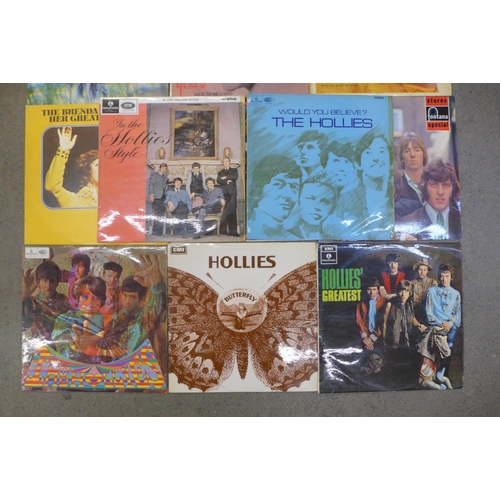 731 - Fourteen 1960's LP records, Lulu, Brenda Lee, including two with flipback covers, Dave Dee, Dozy Bea... 