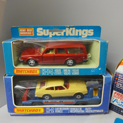 770 - Nine vintage Matchbox Superkings model vehicles, boxed