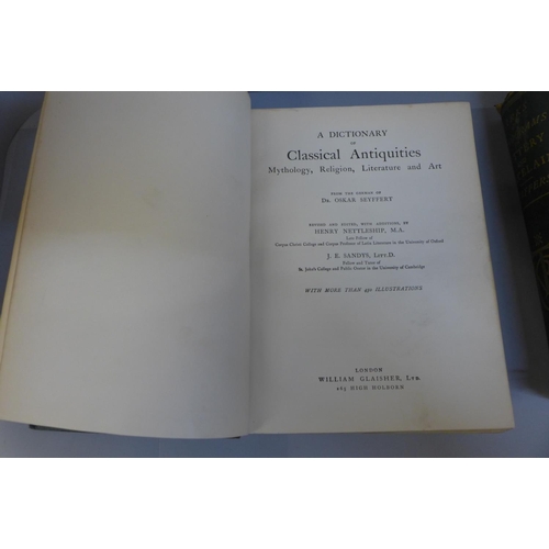 787 - Two volumes;-Chaffers Marks & Monograms on Pottery and Porcelain, 4th Edition 1874 and Seyffert Dict... 