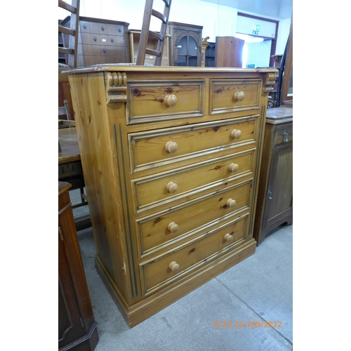 173 - A pine chest of drawers