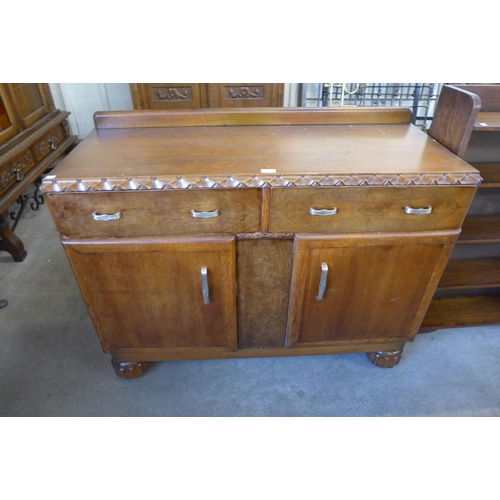 205 - An Art Deco oak sideboard