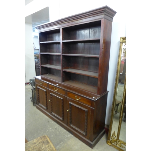 237 - A Victorian mahogany library bookcase