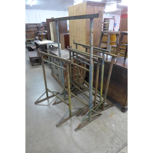 273 - Six steel trestles