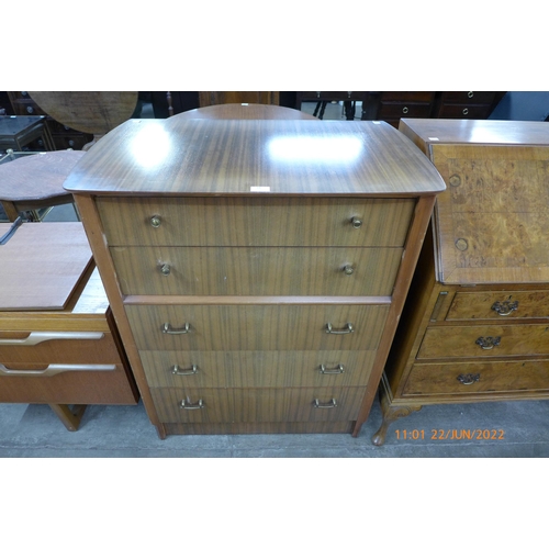 84 - An afromosia chest of drawers