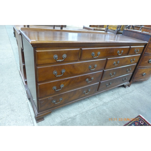 96 - A George III style mahogany chest of drawers