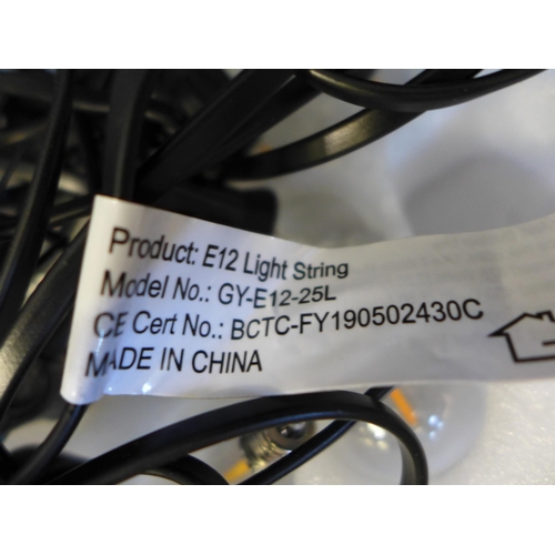 3070 - Box of E12 string lights with UK plug