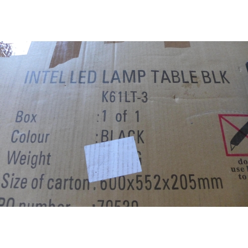 3100 - LED black lamp table