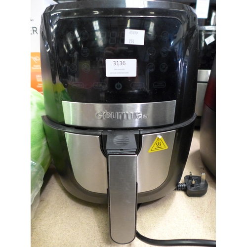 3136 - Gourmia Air Fryer          (254-56)   * This lot is subject to vat