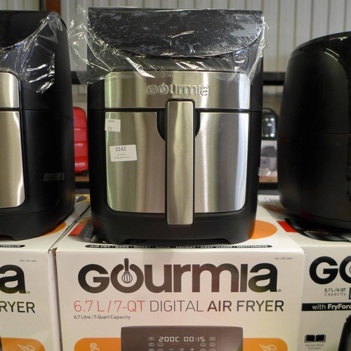 3142 - Gourmia Air Fryer 7Qt      (254-50)   * This lot is subject to vat