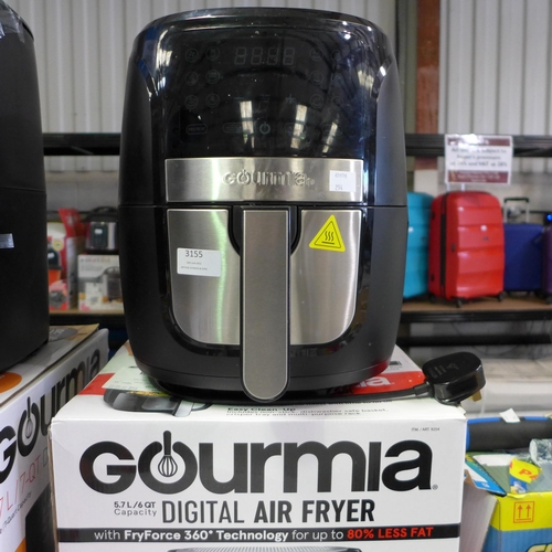 3155 - Gourmia Air Fryer          (254-14)   * This lot is subject to vat